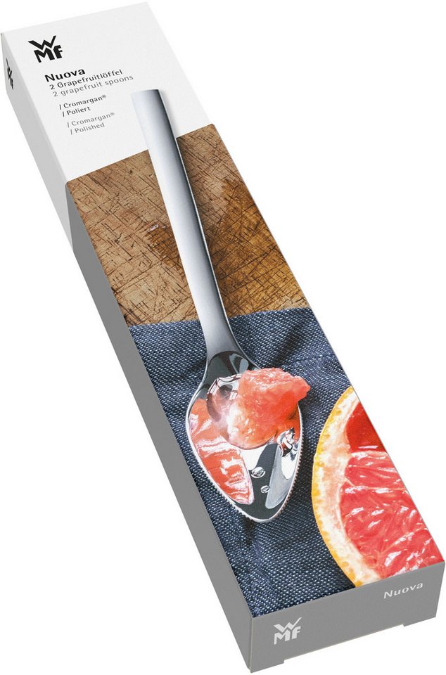 WMF Bestecklöffel Nuova (2 Stück), 2-tlg., gezahnte Löffelkante, Cromargan Edelstahl, Geschenkverpackung – Bild 4 von 5