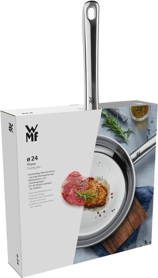 WMF Bratpfanne Compact Cuisine, Edelstahlpfanne Induktion, Cromargan® Edelstahl Rostfrei 18/10, spülmaschinengeeignet, TransTherm-Boden, für alle Herdarten geei – Bild 4 von 4