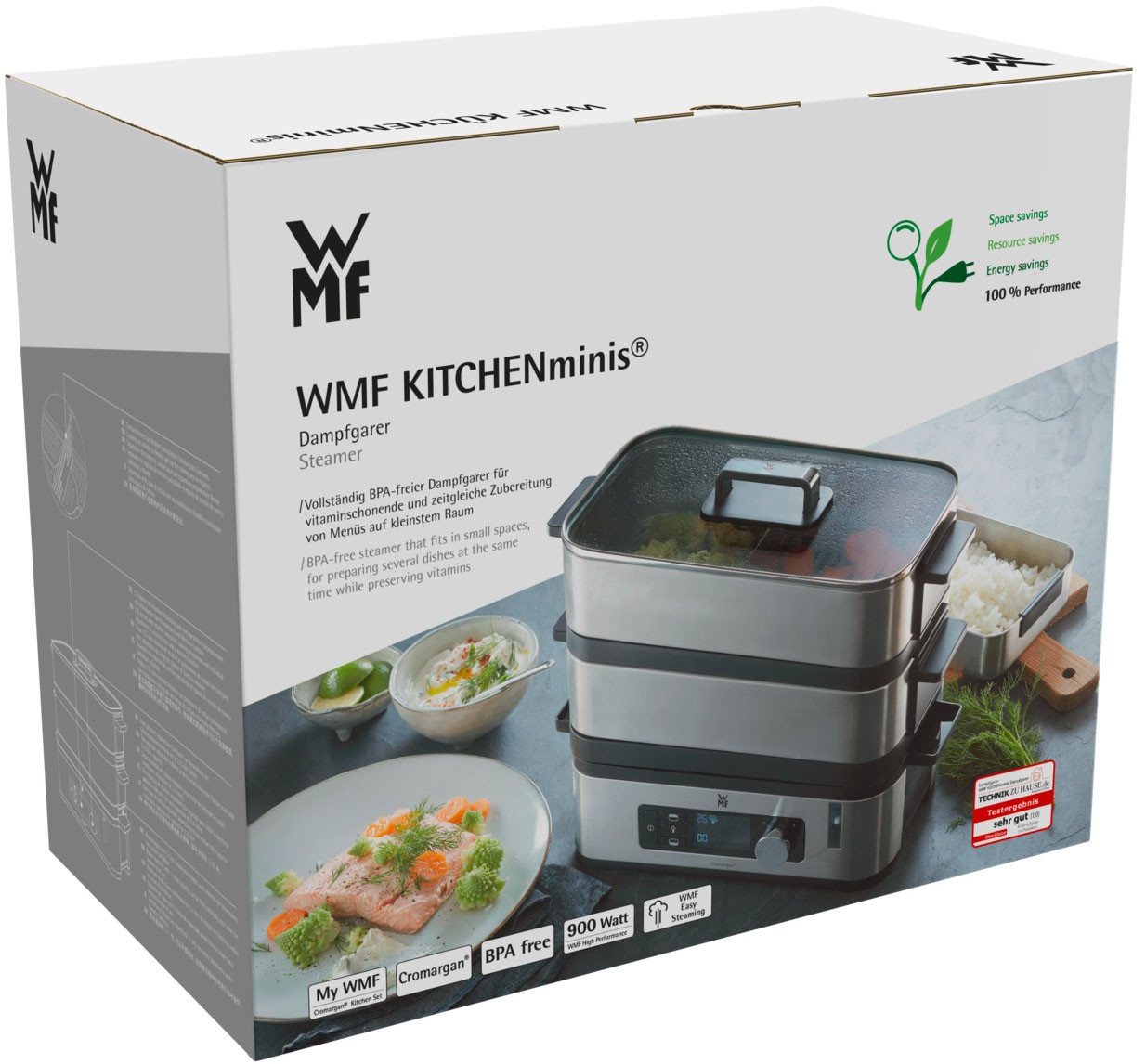 WMF Dampfgarer KÜCHENminis® Vitalis E, 900 W, ideal für den Single Haushalt – Bild 5 von 5