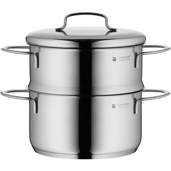 WMF Dampfgartopf Mini Dampfgarer mit Deckel, 16 cm, Cromargan® Edelstahl rostfrei 18/10 (1x Gemüsetopf mit Deckel/ Gemüsedämpfer mit Deckel 16 cm (Volumen 1,5l,