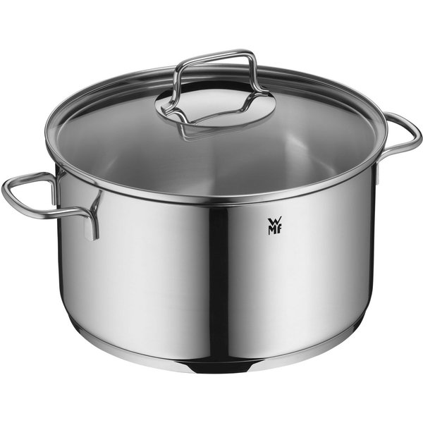 WMF Fleischtopf Astoria Kochtopf mit Deckel, 24 cm, Cromargan® Edelstahl rostfrei 18/10, Cromargan® Edelstahl rostfrei 18/10, 24 cm