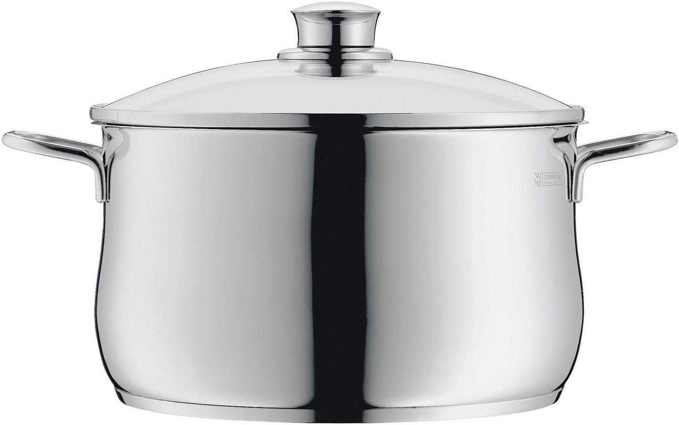 WMF Fleischtopf Diadem Plus, Cromargan® Edelstahl Rostfrei 18/10 (2-tlg), breiter Schüttrand, außergewöhnliches Design, spülmaschinengeeignet – Bild 4 von 5