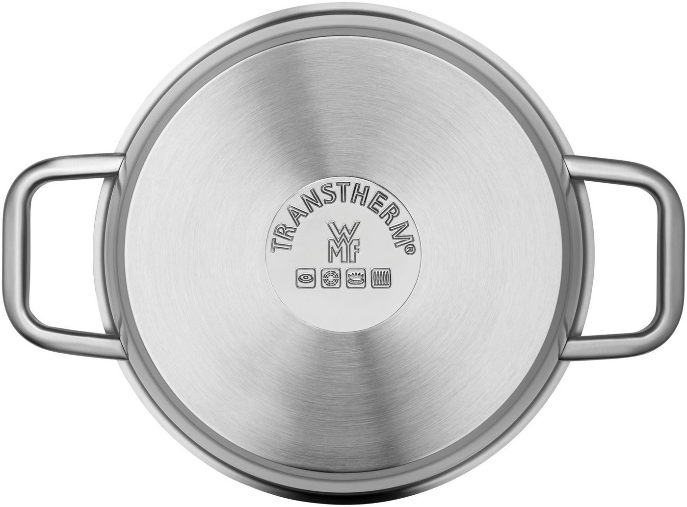 WMF Fleischtopf Iconic Kochtopf mit Deckel, 22 cm, Cromargan Edelstahl rostfrei 18/10 (1-tlg), TransTherm-Allherdboden – Bild 5 von 5