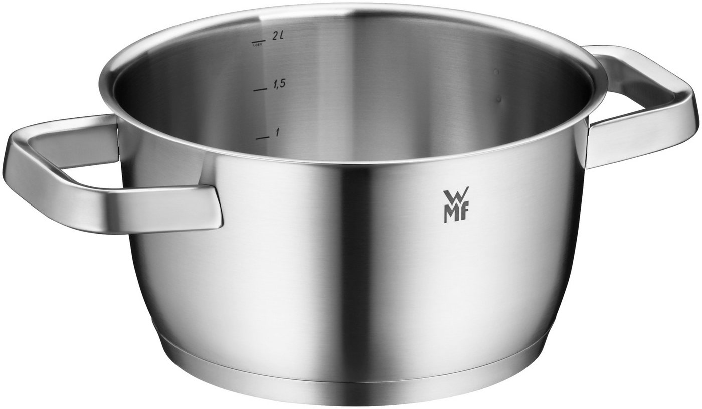 WMF Fleischtopf Iconic Kochtopf mit Deckel, 18 cm, Cromargan Edelstahl rostfrei 18/10 (1-tlg), TransThem-Allherdboden – Bild 4 von 5