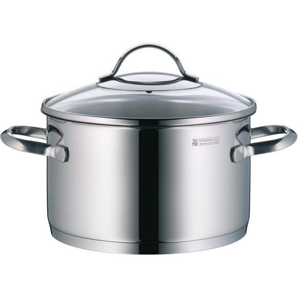 WMF Fleischtopf Provence Plus Kochtopf mit Deckel, 20 cm, Cromargan® Edelstahl rostfrei 18/10 (1-tlg., 1x Fleischtopf mit Deckel 20 cm (Volumen 3,3l, Höhe 11,5 