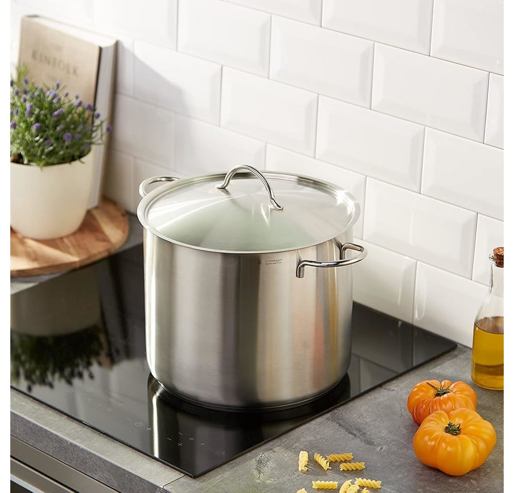 WMF Gemüsetopf Suppentopf, Metalldeckel mit Dampföffnung, Kochtopf groß, Cromargan® Edelstahl Rostfrei 18/10, für alle Herdarten geeignet inklusive Induktion, u – Bild 2 von 5