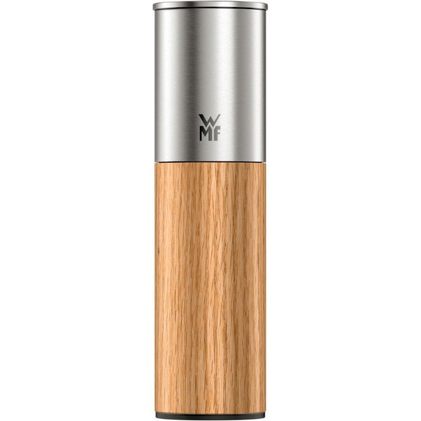 WMF Gewürzmühle Nature Pro Edelstahl manuell, (1 Stück), Keramikmahlwerk, einstellbarer Mahlgrad, Aromaschutzdeckel, Holz