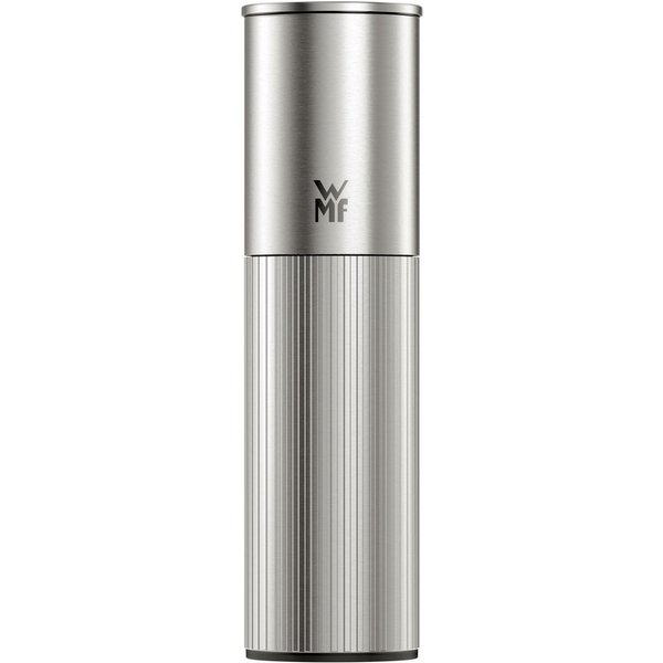 WMF Gewürzmühle Signature Pro, aus Edelstahl manuell, (1 Stück), Keramikmahlwerk, einstellbarer Mahlgrad, magnetischer Deckel