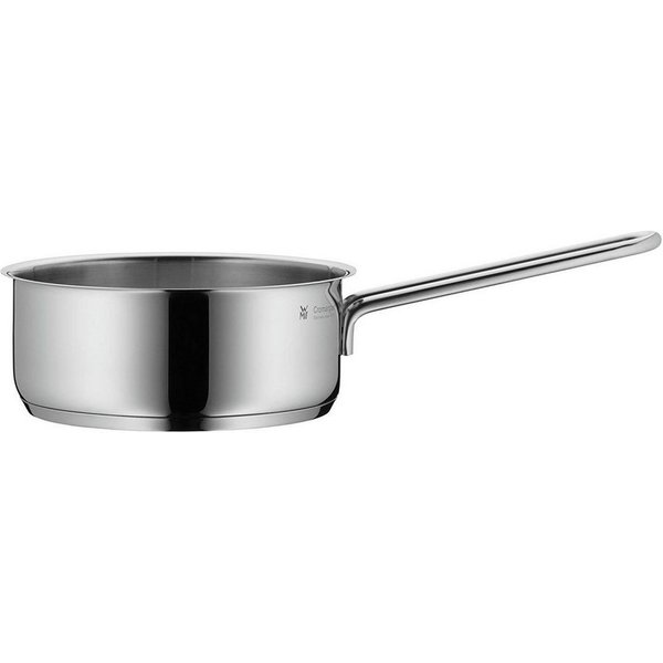 WMF Kasserolle Mini Stielkasserolle, 14 cm, Cromargan® Edelstahl rostfrei 18/10 (1x Stielkasserolle ohne Deckel 14 cm (Volumen 0,9l, Höhe 6,5 cm) - optimal für 