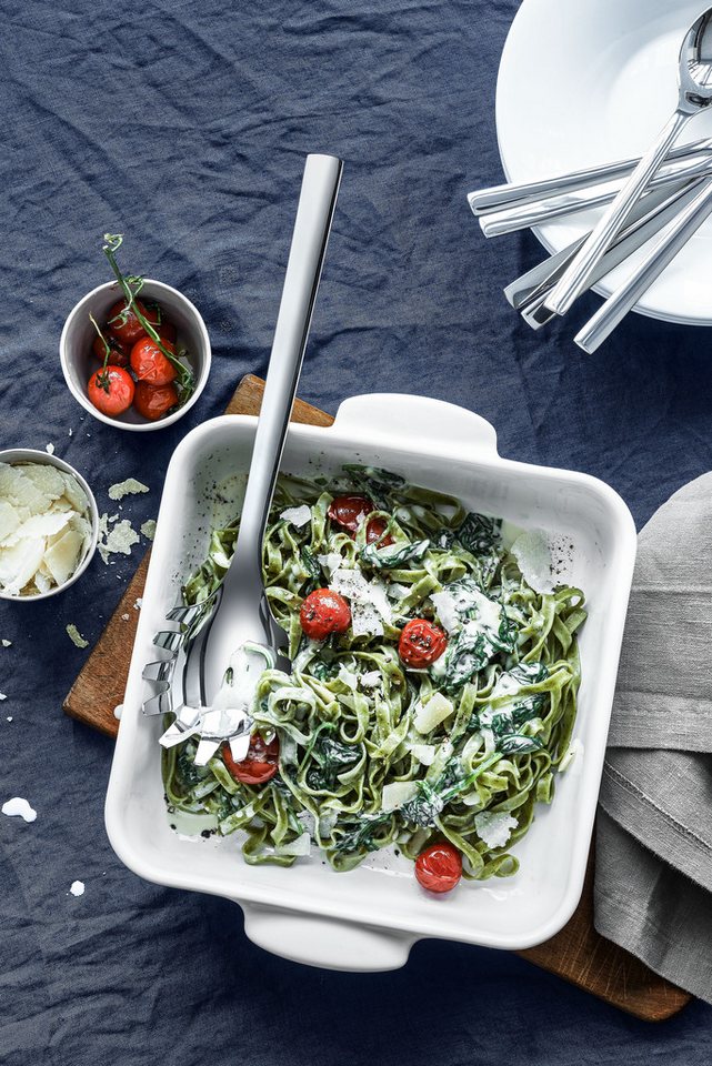 WMF Nudellöffel Nuova, Spaghettilöffel, Cromargan Edelstahl rostfrei, Geschenkverpackung – Bild 2 von 5