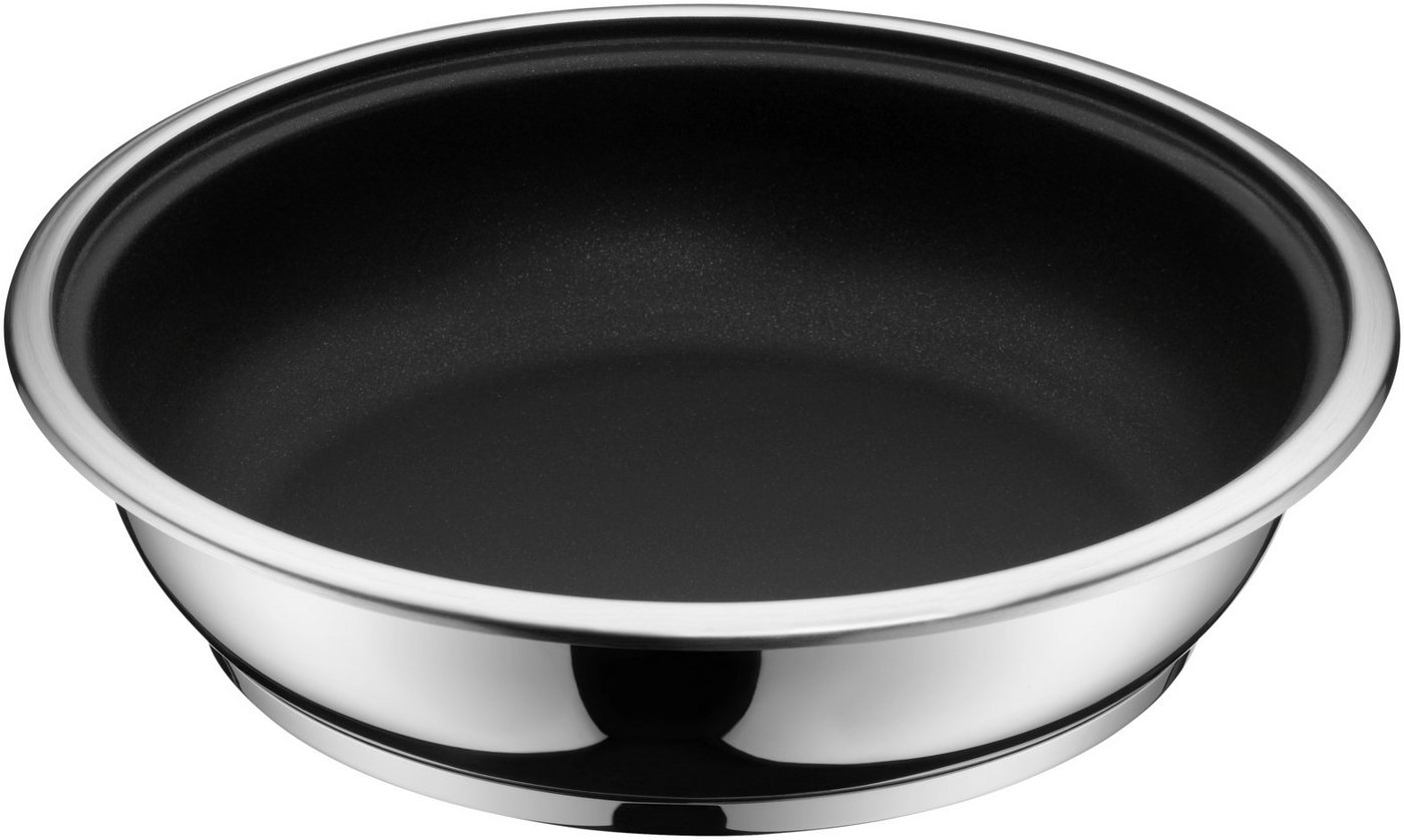 WMF Pfannen-Set Click&Serve Pfannen Set, 3-teilig, Cromargan Edelstahl rostfrei 18/10 (1x Bratpfanne beschichet ohne Griff 24 cm, 1x Bratpfanne beschichet ohne  – Bild 4 von 5