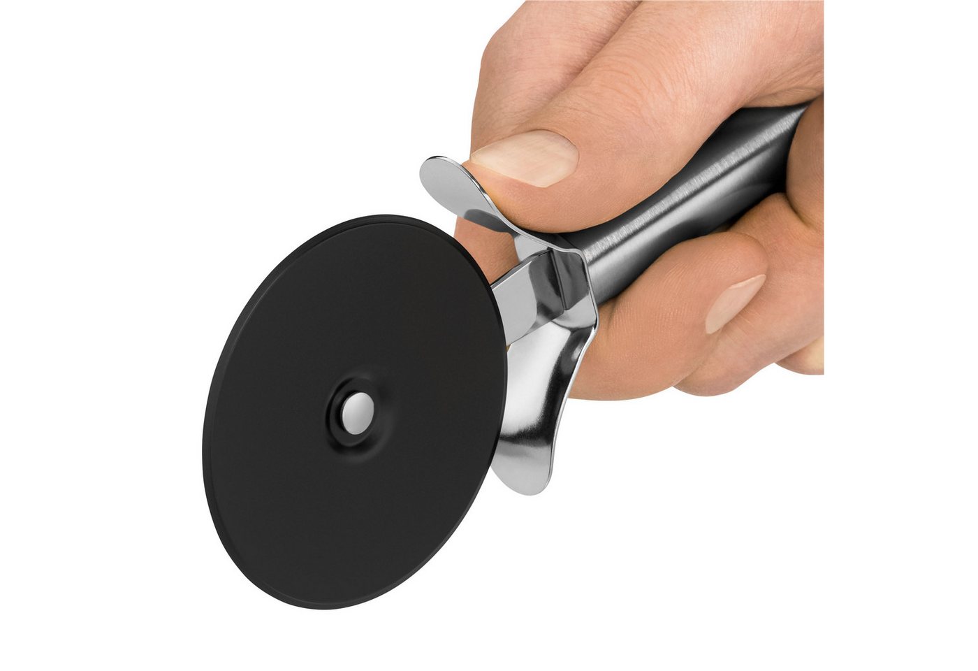 WMF Pizzaschneider Profi Plus Pizzaschneider, Antihaftbeschichtung, Fingerschutz, Öse zum Aufhängen, robust – Bild 3 von 4