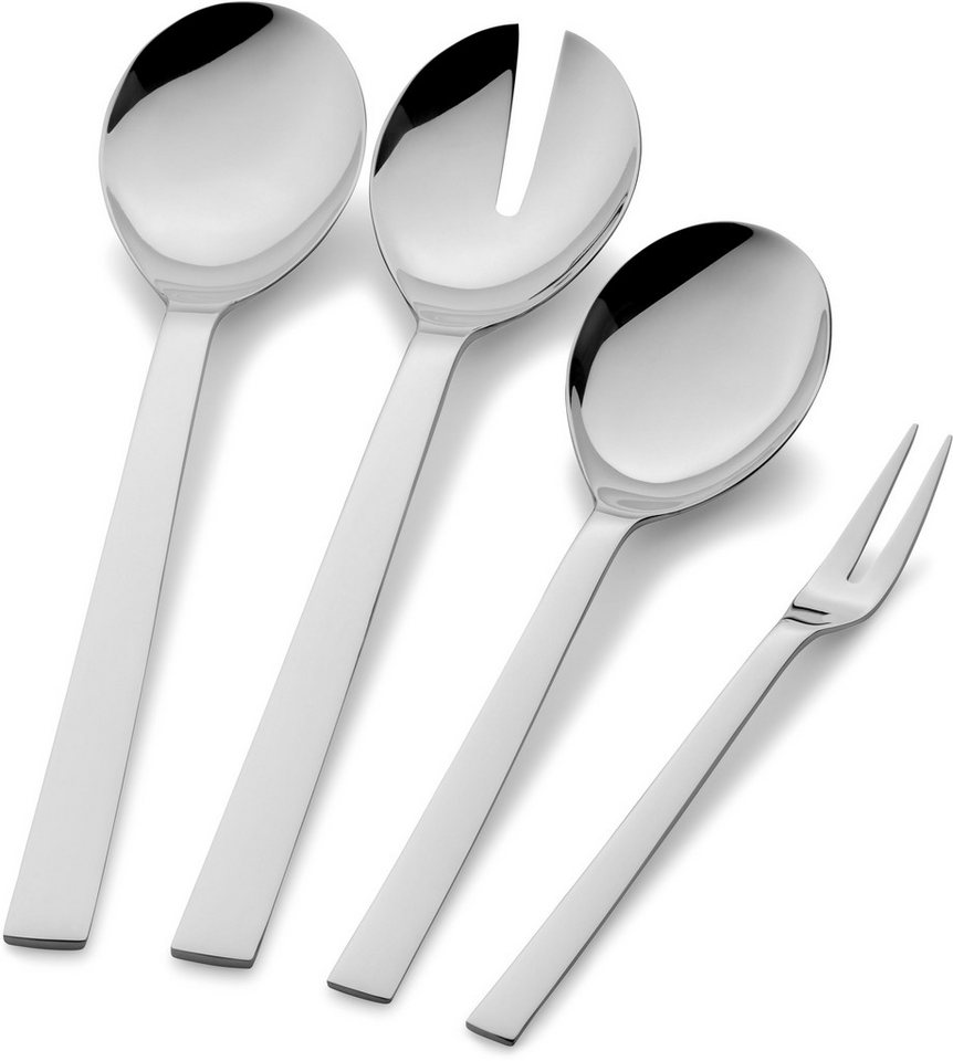WMF Salatbesteck Nuova (Set, 4-tlg), 2x Salatbesteck, Servierlöffel 25 cm, Serviergabel 20 cm, Cromargan – Bild 3 von 5