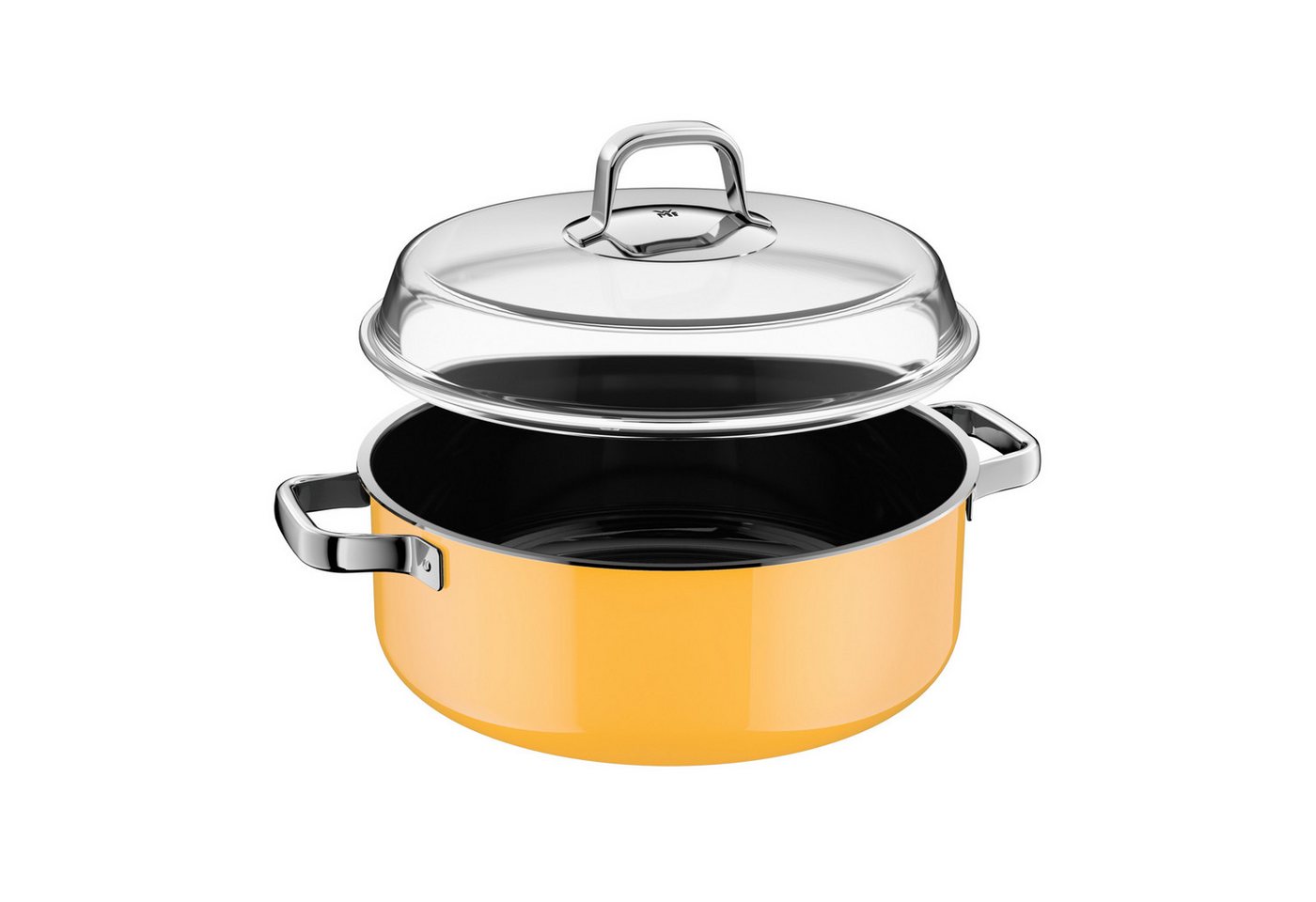 WMF Schmortopf Fusiontec Mineral Pro, Schmortopf mit Deckel, 28 cm, Mango Yellow, Fusiontec (Induktionsgeeignet, 1-tlg., 28 cm), Made in Germany – Bild 3 von 4