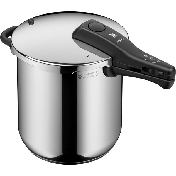 WMF Schnellkochtopf Perfect Dampfkochtopf, Cromargan® Edelstahl Rostfrei 18/10, Kochanzeige, Sicherheitssystem, einfache Reinigung