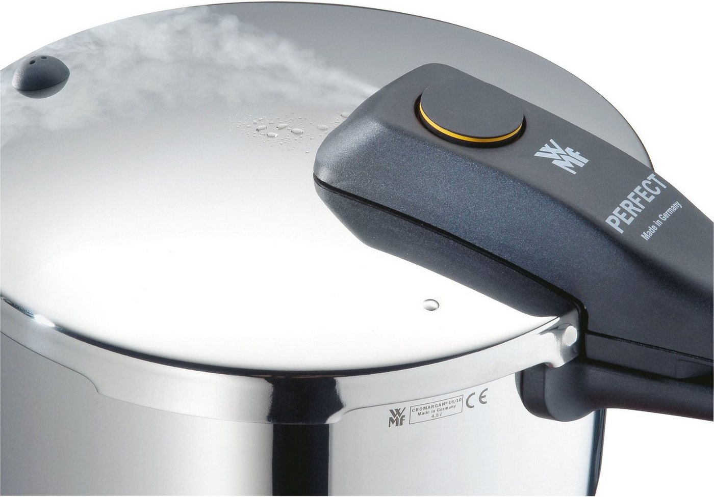 WMF Schnellkochtopf Perfect Dampfkochtopf, Cromargan® Edelstahl Rostfrei 18/10, Kochanzeige, Sicherheitssystem, einfache Reinigung – Bild 5 von 5