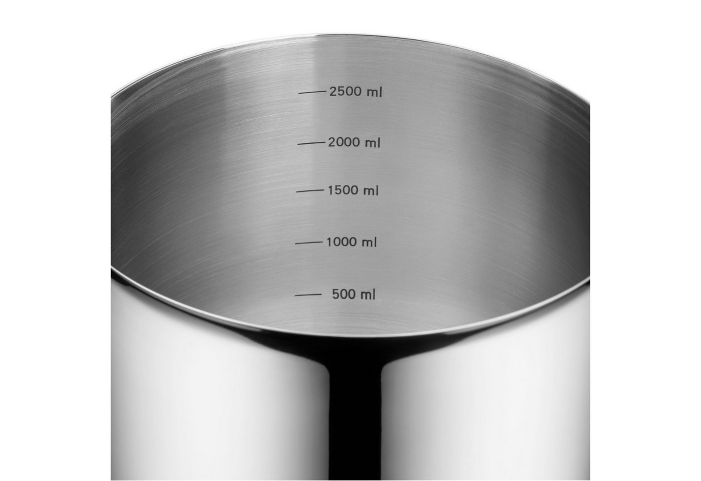 WMF Schüssel Function Bowls Rührschüssel mit Spritzschutz-Deckel, 18,5cm, Cromargan® Edelstahl rostfrei 18/10, (1x Schüssel mit Mess-Skalierung 18,5 cm (Höhe 16 – Bild 5 von 5