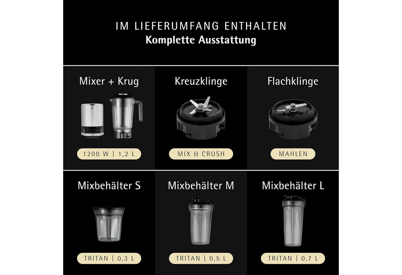 WMF Standmixer KULT Pro Multifunktionsmixer, 1200 W – Bild 2 von 5
