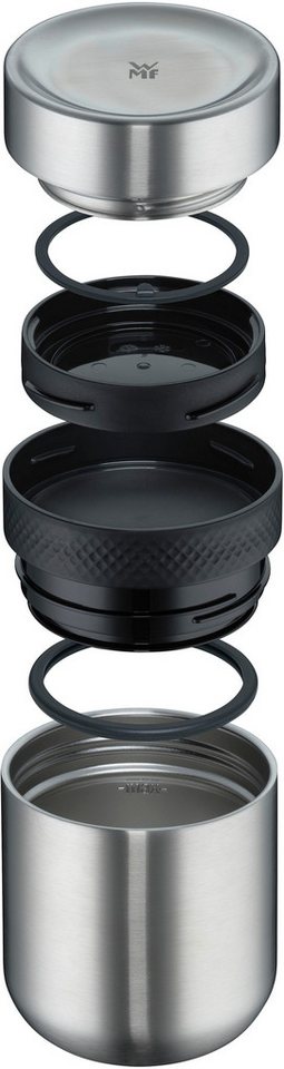 WMF Thermobehälter My2Go, Cromargan® Edelstahl Rostfrei 18/10, (Set, 2-tlg), 300 ml (12h kalt, 6h warm) + 200 ml – Bild 5 von 5