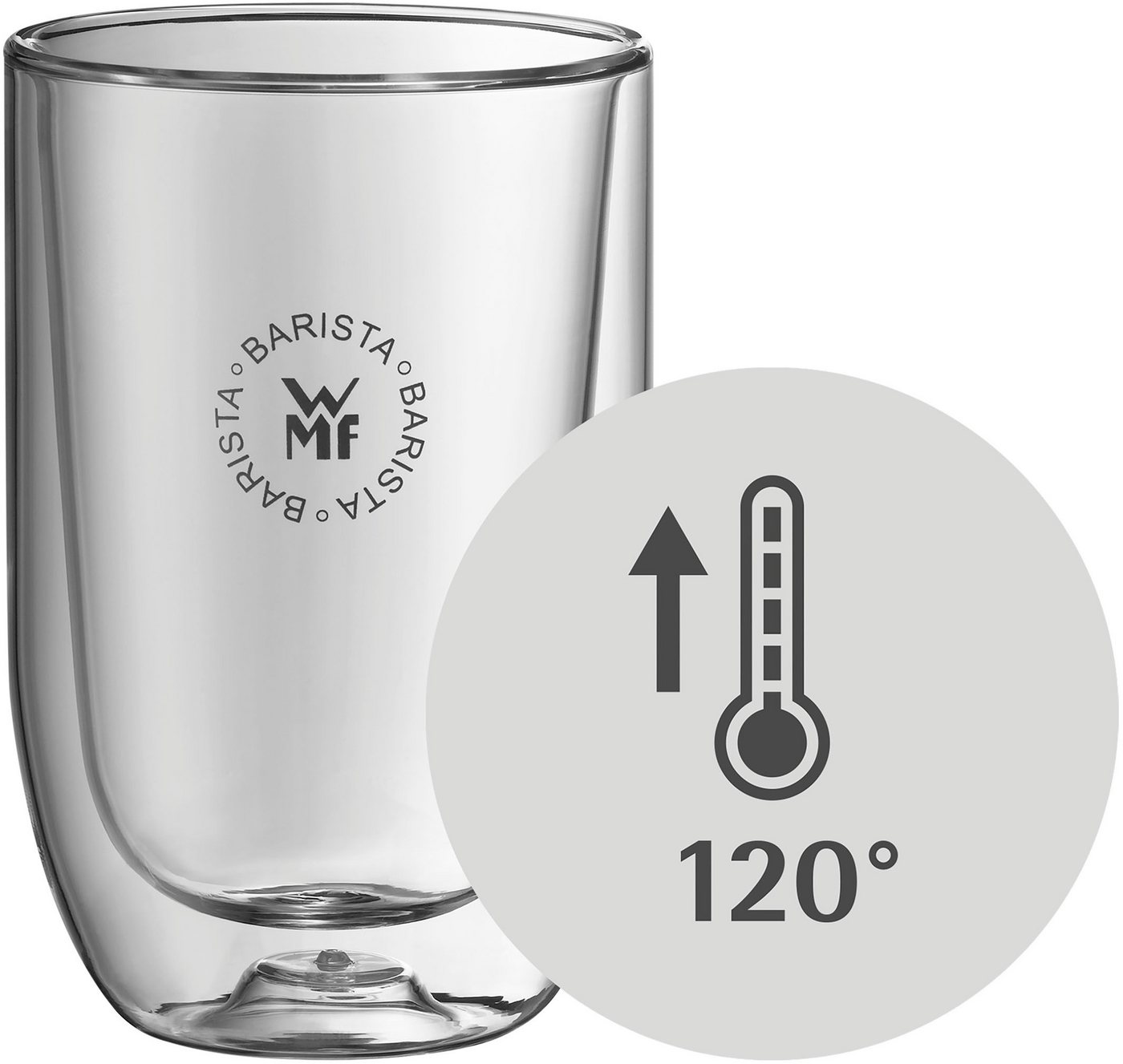 WMF Thermoglas Barista, 2-tlg., Glas, doppelwandiges hitzebeständiges Glas, stilvoll, kein Kondenswasser – Bild 5 von 5