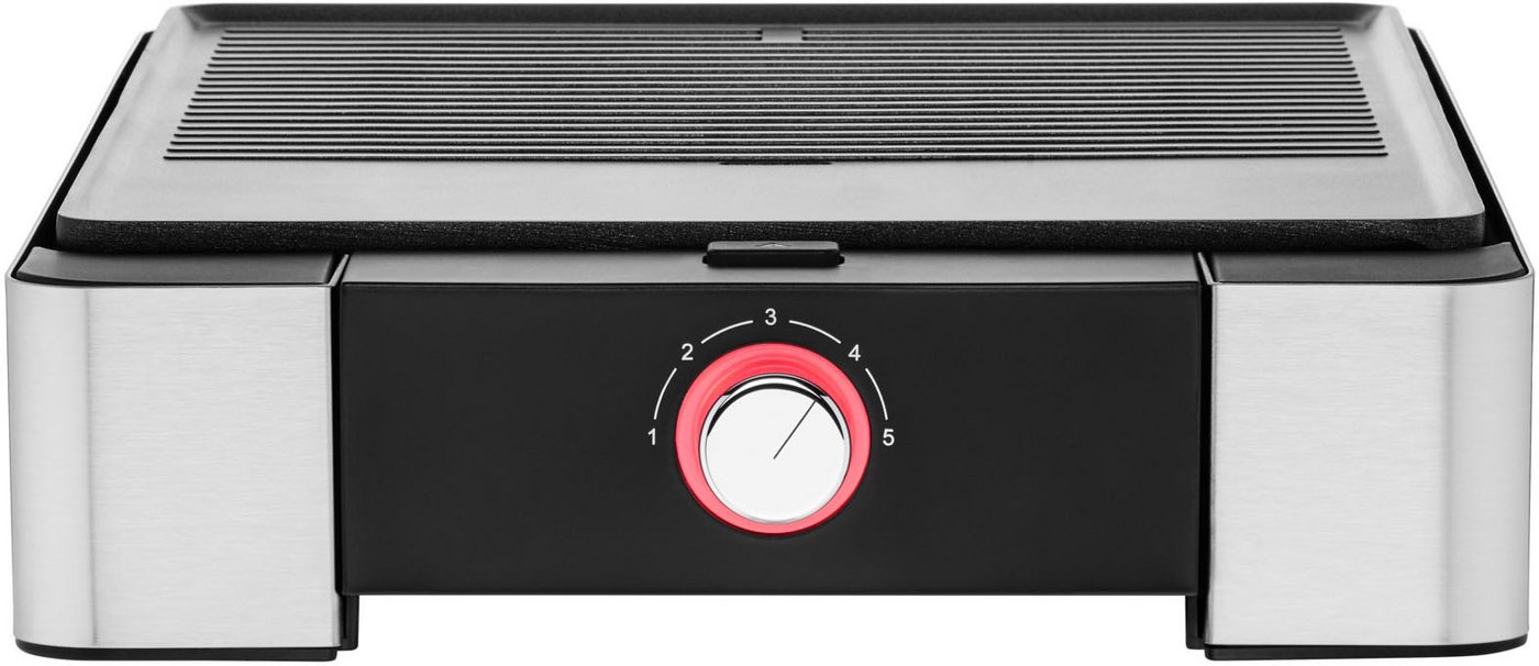 WMF Tischgrill LONO flach & gerippt, 2300 W, stufenlose Temperatureinstellung, antihaftbeschichtete Grillplatte – Bild 4 von 5