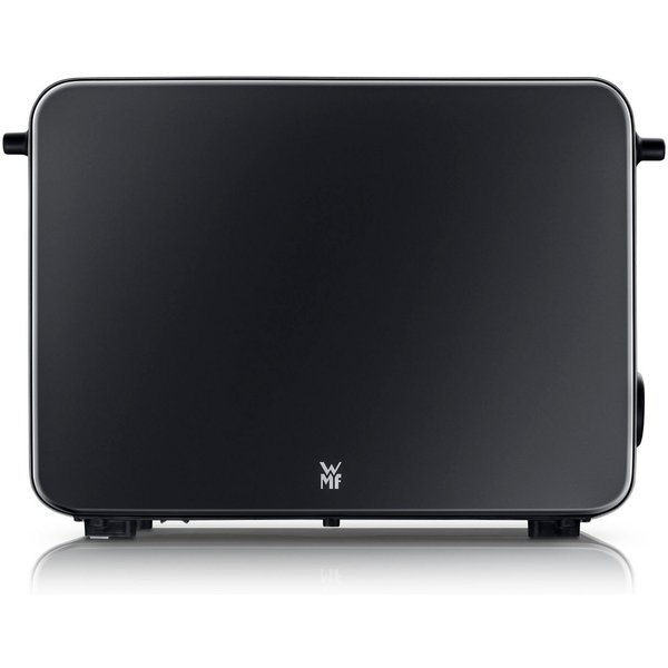 WMF Toaster Stelio Edition Deep Black, 2-Scheiben-Toaster mit Brötchenaufsatz, 2 kurze Schlitze, für 2 Scheiben, 1050 W, 7 Bräunungsstufen, Brotzentrierung, Krü