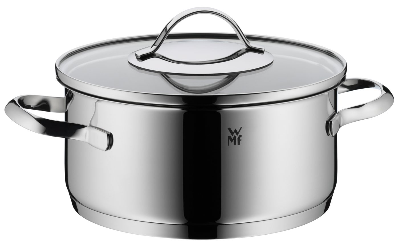 WMF Topf-Set Aparto Topf-Set 5-teilig, Cromargan Edelstahl, Induktion, (5-tlg., 1x Bratentopf, 3x Fleischtopf, 1x Stielkasserolle), Tropffreier Schüttrand und h – Bild 2 von 5