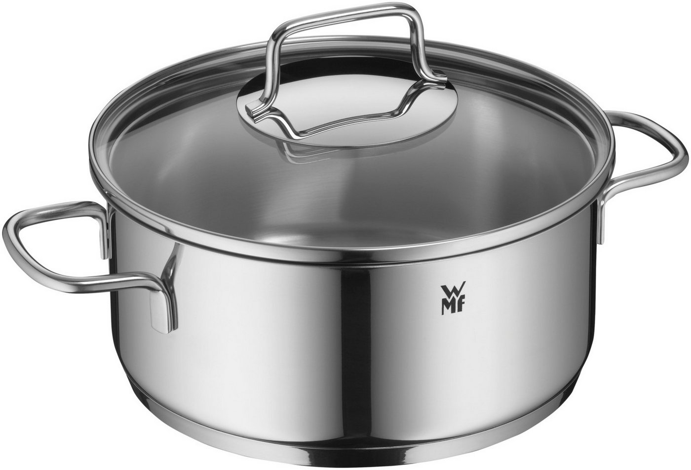WMF Topf-Set Astoria Topf-Set, 5-teilig, Cromargan® Edelstahl Rostfrei 18/10 (Induktion, mit Glasdeckel), hitzebeständig und backofengeeignet bis 250°C – Bild 2 von 5
