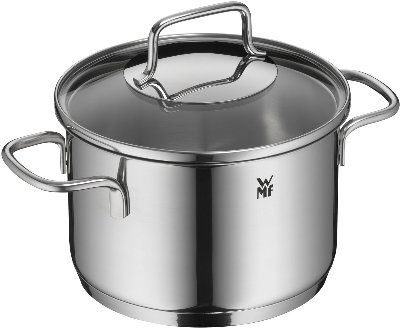 WMF Topf-Set Astoria Topf-Set, 5-teilig, Cromargan® Edelstahl Rostfrei 18/10 (Induktion, mit Glasdeckel), hitzebeständig und backofengeeignet bis 250°C – Bild 3 von 5