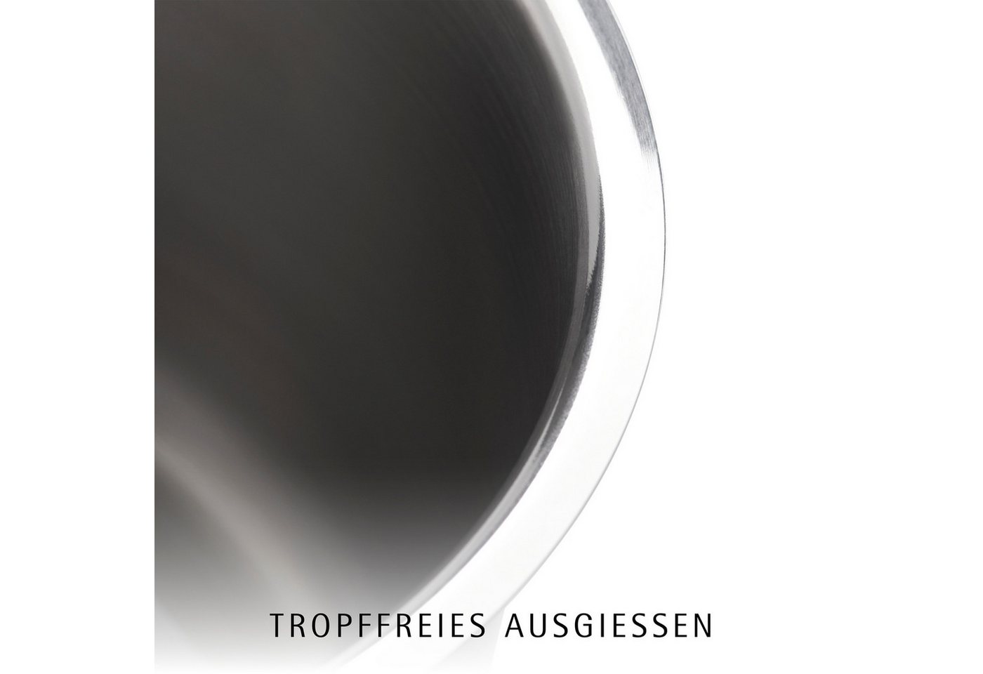 WMF Topf-Set Inspiration Induktion, Kochtopf Set mit Glasdeckel, Cromargan® Edelstahl Rostfrei 18/10 (Set, 9-tlg., Bratentopf Ø 20cm, 3x Fleischtopf Ø 16/20/24c – Bild 4 von 5