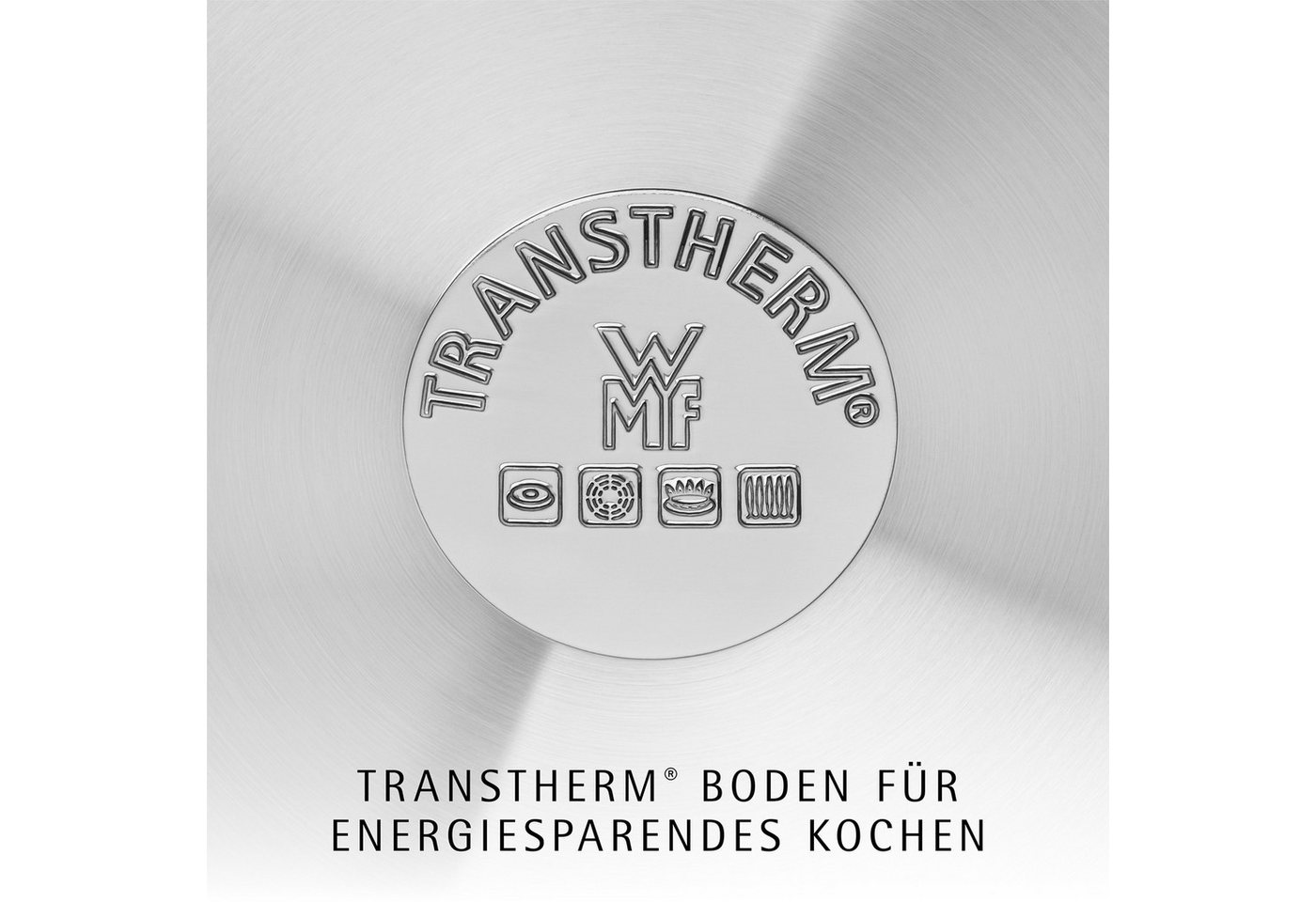 WMF Topf-Set Inspiration Induktion, Kochtopf Set mit Glasdeckel, Cromargan® Edelstahl Rostfrei 18/10 (Set, 9-tlg., Bratentopf Ø 20cm, 3x Fleischtopf Ø 16/20/24c – Bild 5 von 5