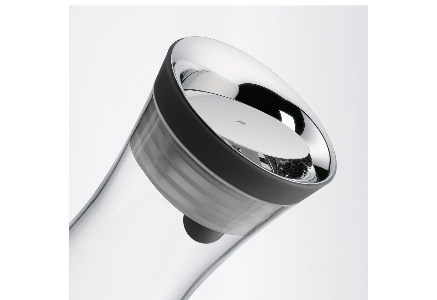 WMF Wasserkaraffe Basic Wasserkaraffe mit 2 Fruchtspießen, (3-tlg., 1x Karaffe mit Deckel, Silikondeckel mit Closeup-Verschluss), (V 1,0l, Höhe 30,2cm, Ø Deckel – Bild 3 von 5