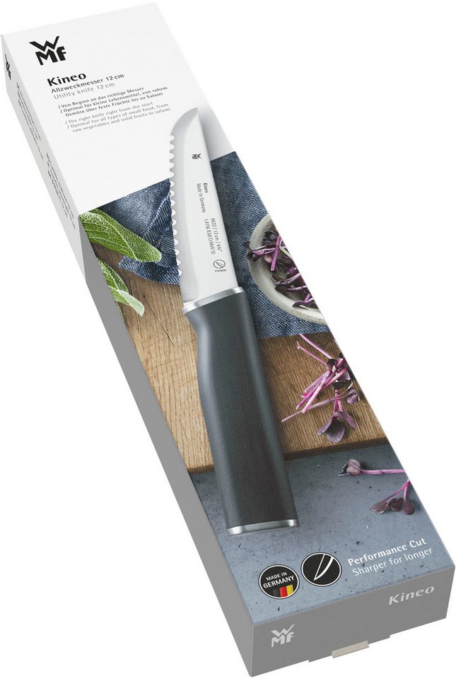 WMF Zubereitungsmesser Kineo, mit Doppelzahnung, Performance Cut Technologie, hochwertiger Edelstahl – Bild 4 von 4