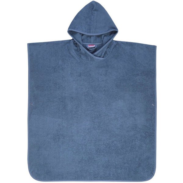 Wörner Badeponcho Badeponcho Uni, Baumwolle, Kapuze, maschinenwaschbar, trocknergeeignet