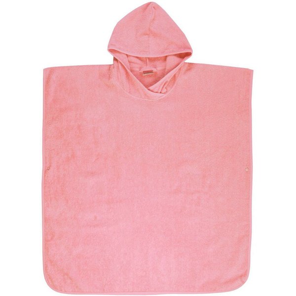 Wörner Badeponcho Badeponcho Uni, Baumwolle, Kapuze, maschinenwaschbar, trocknergeeignet