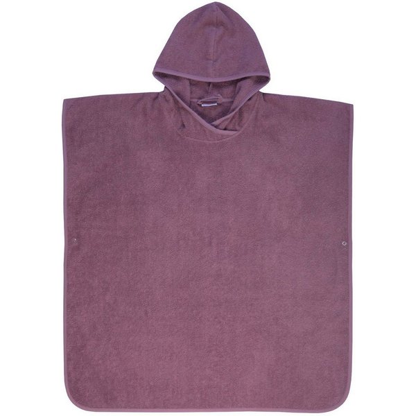 Wörner Badeponcho Badeponcho Uni, Baumwolle, Kapuze, maschinenwaschbar, trocknergeeignet