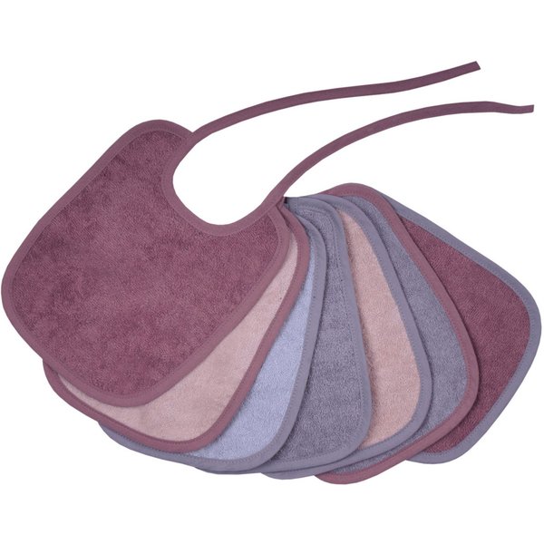 Wörner Lätzchen Bindelätzchen 7er Pack 20x25 cm, (7-St), großes Set, maschinenwaschbar, trocknergeeignet