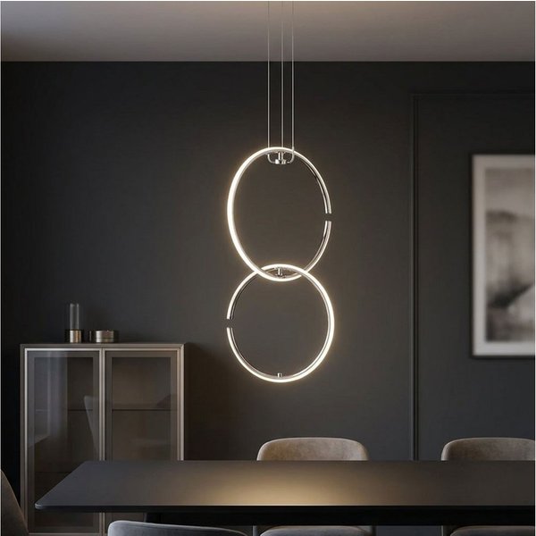 WOFI LED-Hängeleuchte, LED-Leuchtmittel fest verbaut, Neutralweiß, Pendellampe LED Hängeleuchte Esstischlampe Deckenlampe Wohnzimmer