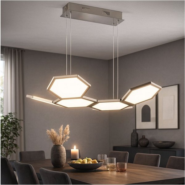 WOFI LED-Hängeleuchte, LED-Leuchtmittel fest verbaut, Warmweiß, Pendellampe Pendelleuchte Esstischlampe Deckenlampe Deckenleuchte
