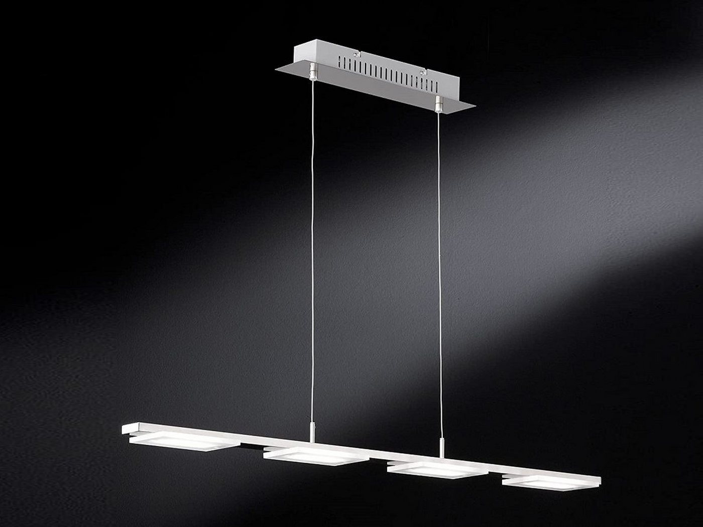 WOFI LED Pendelleuchte, LED fest integriert, Warmweiß, Esstisch, Küchen-Lampen hängend, Kücheninsel, mehrflammig, Breite 87cm – Bild 3 von 5