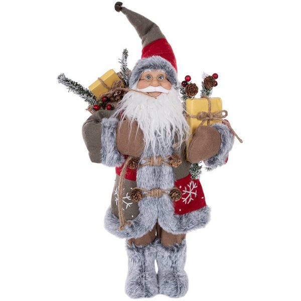 Wohnando Dekofigur Weihnachtsmann, hochwertige Santa-Figur mit Charme im Winter