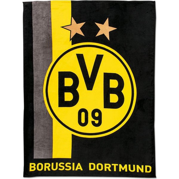 Wohndecke BVB Fleecedecke mit Streifenmuster 200x150 cm, BVB