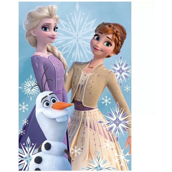 Wohndecke Disney Eiskönigin Olaf and Sisters Fleecedecke 100x150cm, Disney, Geschenkidee für Mädchen und Jungen