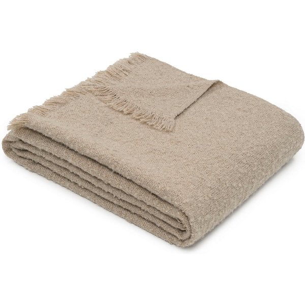 Wohndecke s.Oliver Boucle Decke, s.Oliver, mit stilvollen Fransen