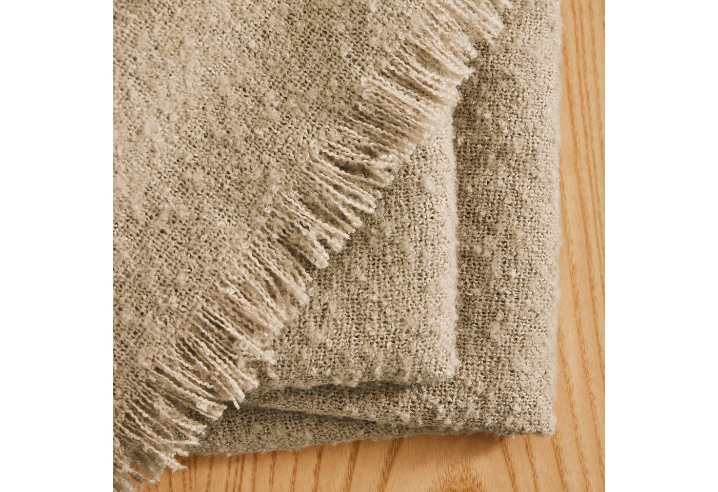 Wohndecke s.Oliver Boucle Decke, s.Oliver, mit stilvollen Fransen – Bild 4 von 5