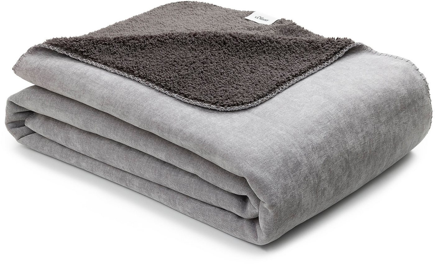 Wohndecke s.Oliver Lounge Decke, s.Oliver, trendige Doubleface-Optik – Bild 2 von 4