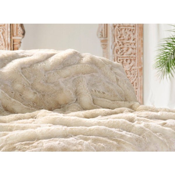 Wohndecke Felldecke (Kunstfell) "Polarwolf"- Premium superfein, Wohnen und Accessoires GmbH & Co. KG, Felloptik