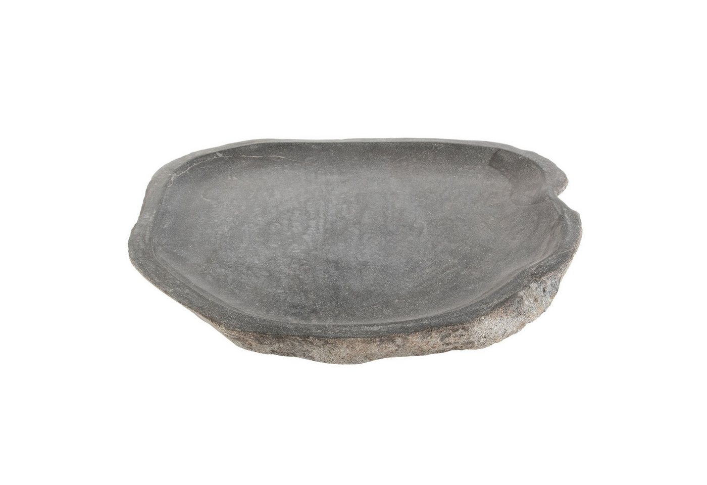 wohnfreuden Dekoschale Flussstein Tablett 50 cm grau rund, 30456 – Bild 4 von 4