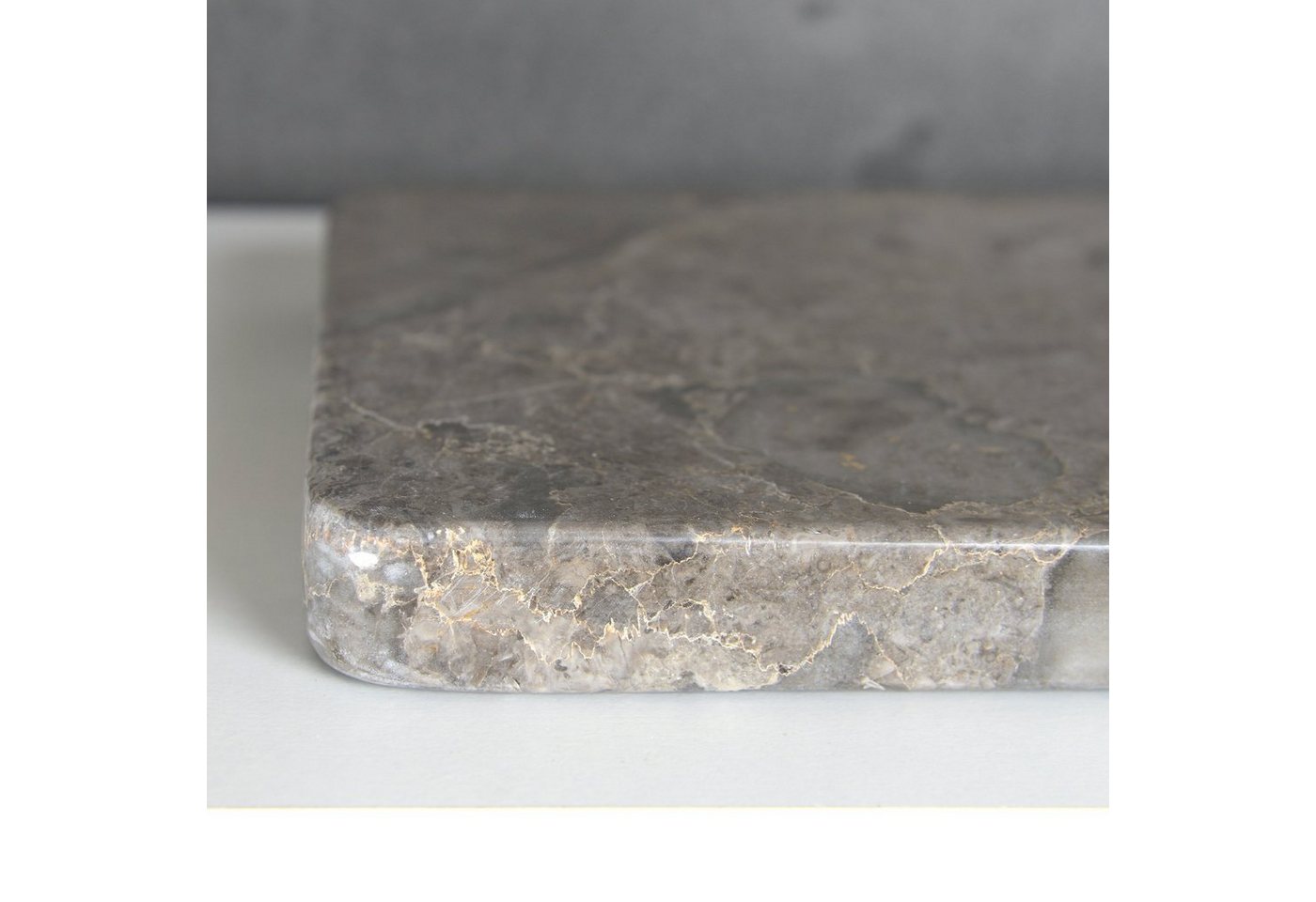 wohnfreuden Dekoschale Marmor Naturstein Deko-Tablett 30 cm grau flach eckig, 32994 – Bild 4 von 5