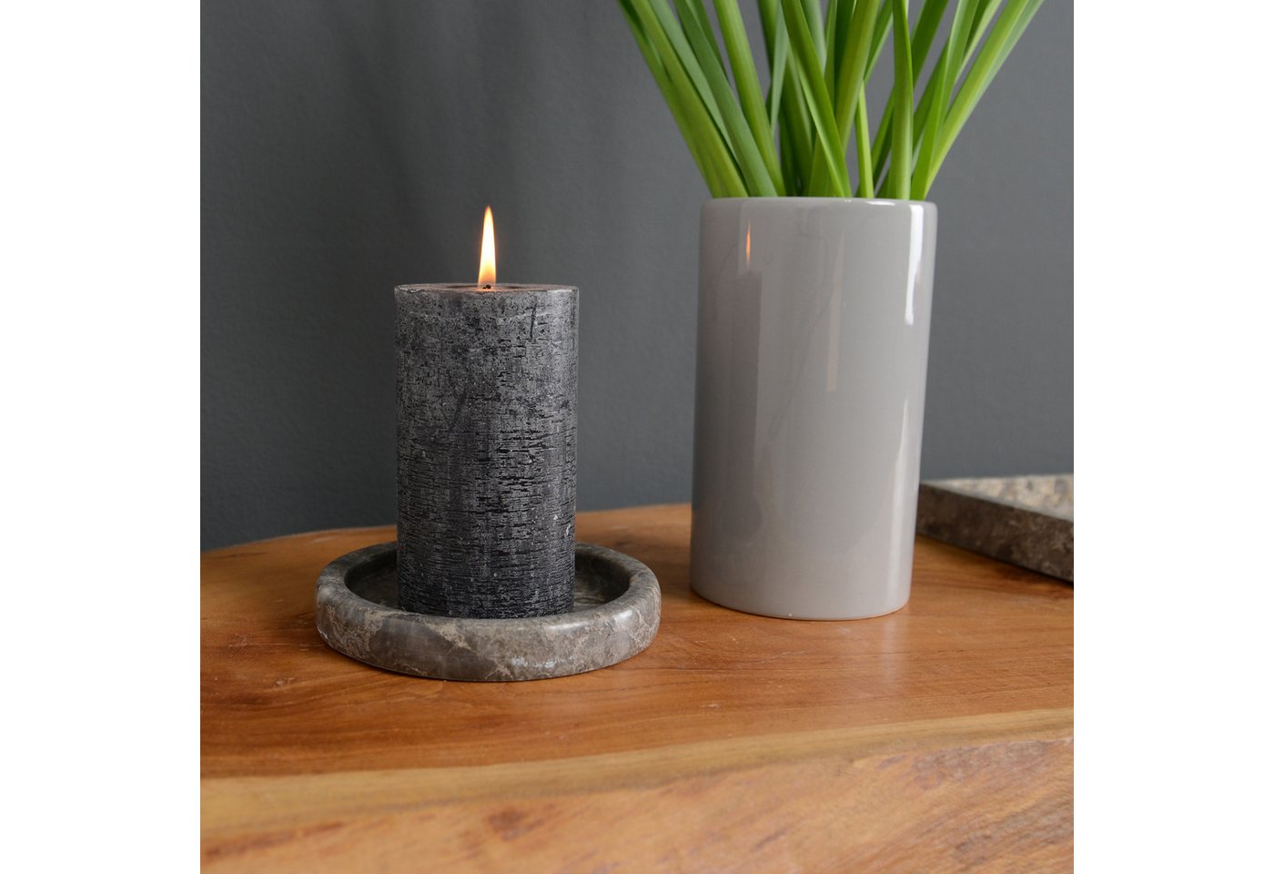 wohnfreuden Dekoschale Marmor Untersetzer 13 cm grau, 32985 – Bild 3 von 4